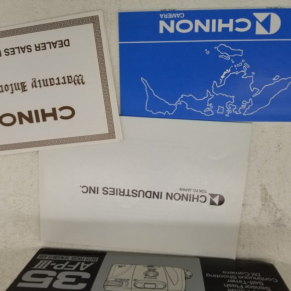 Chinon Autofocus 35AFP-III  35mm Film Camera  Sensor Flash - Picture 5 of 5